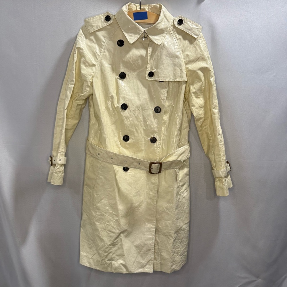 3.1 Phillip Lim Cream Double-Breasted Trench Coat Women’s Size 6